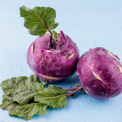 보라색 콜라비 사진