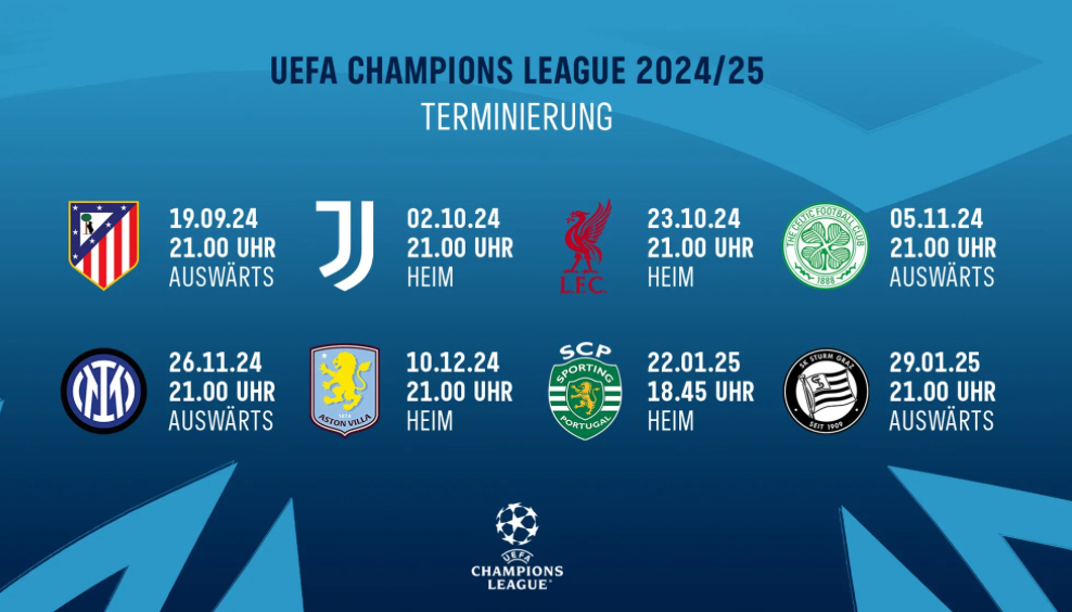 2425 챔스 조추첨 결과 조주첨방식 챔피언스리그 페이즈 그룹 스테이지 대진표