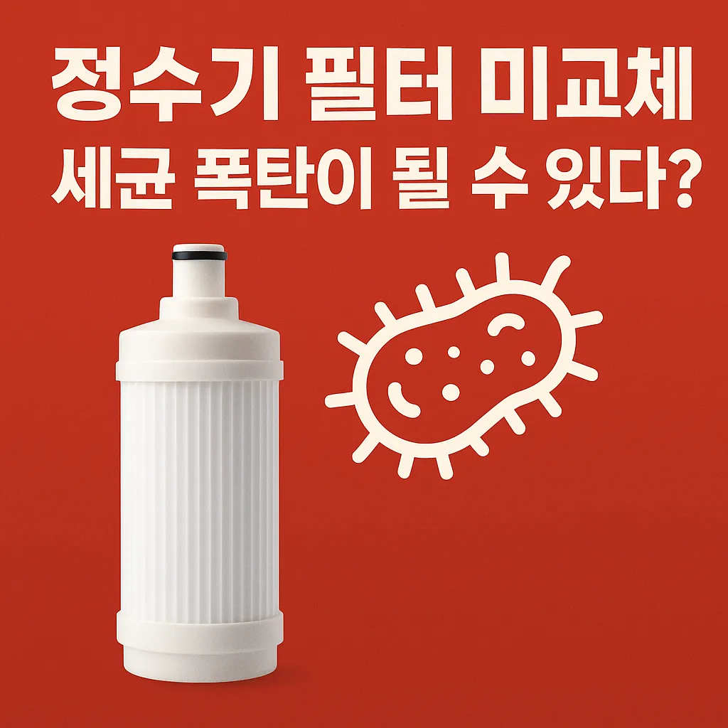 정수기 필터 미교체-세균의 온상