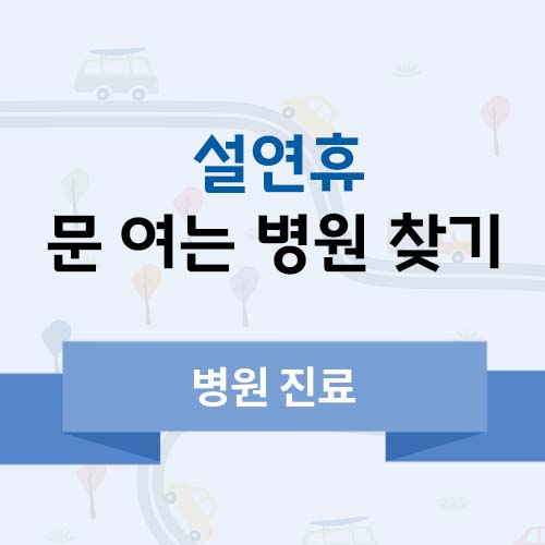 설연휴 문 여는 병원 찾기