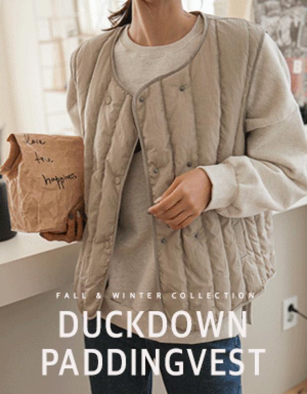 디체르 덕다운패딩베스트