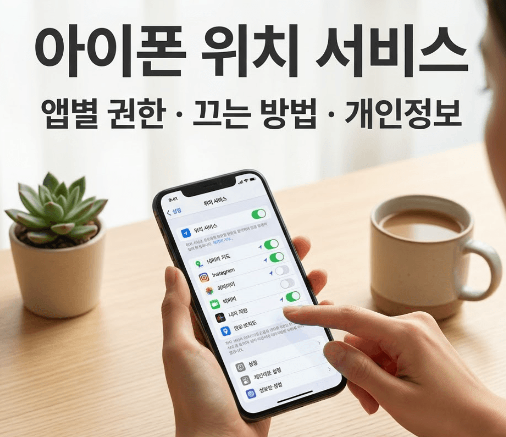 아이폰 위치 서비스 끄는방법