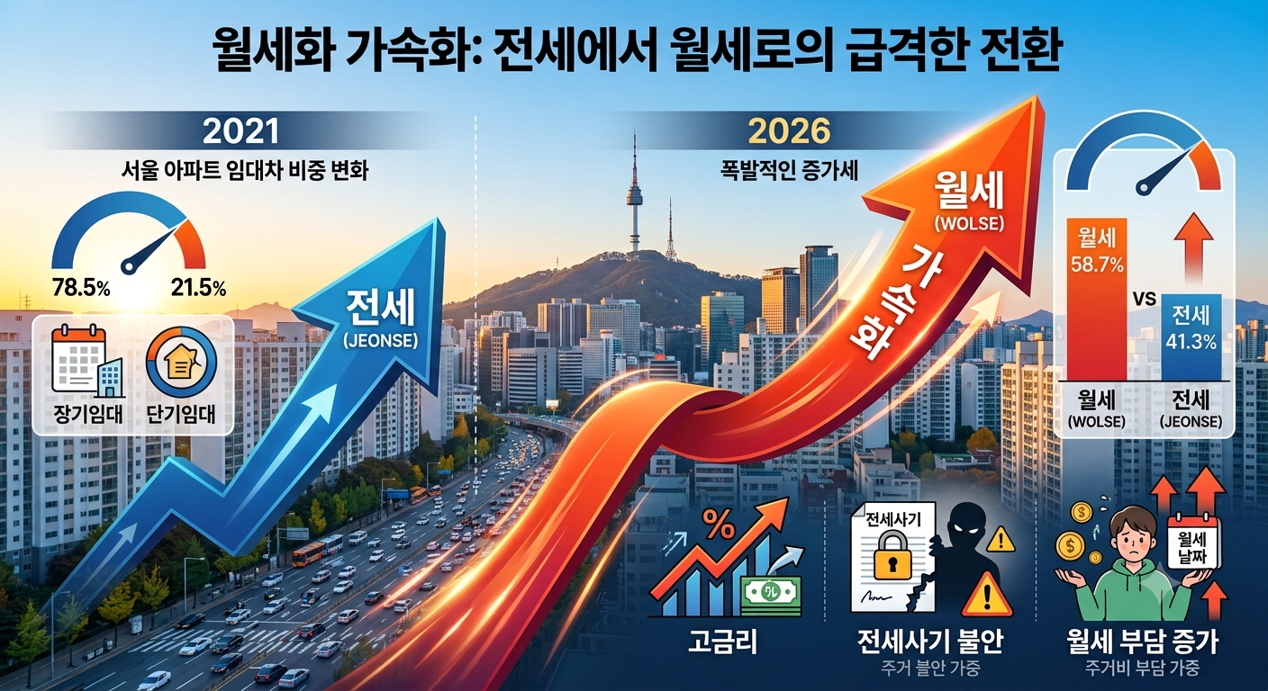 전세에서 월세로, 월세 가속화