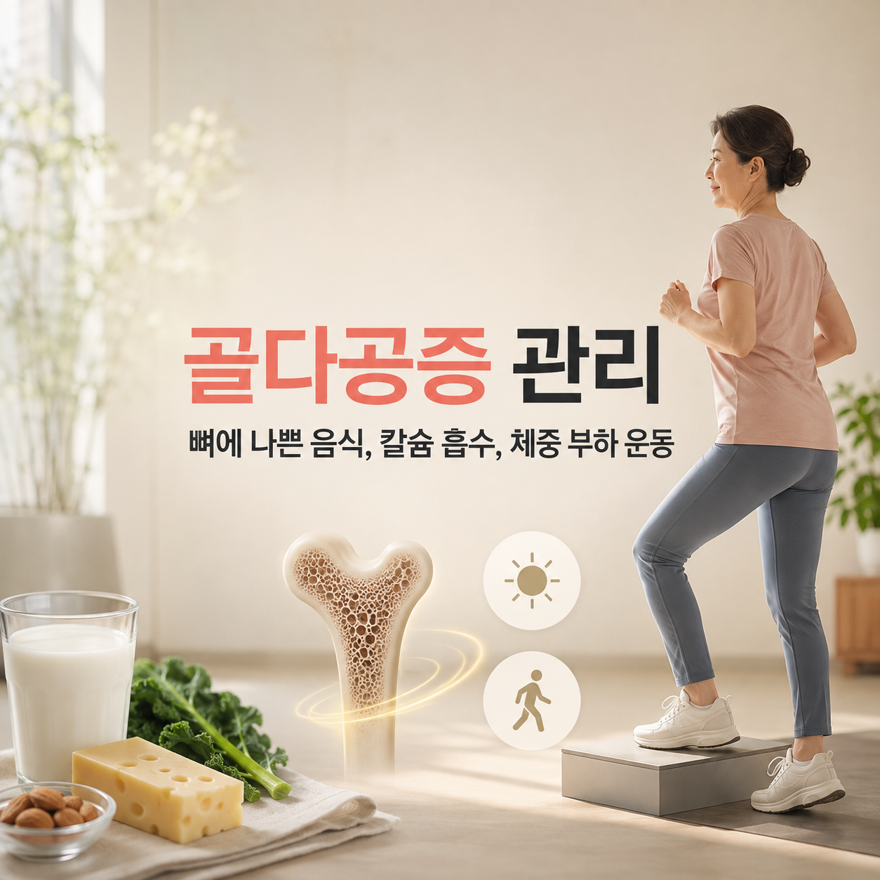 골다공증 관리 이미지