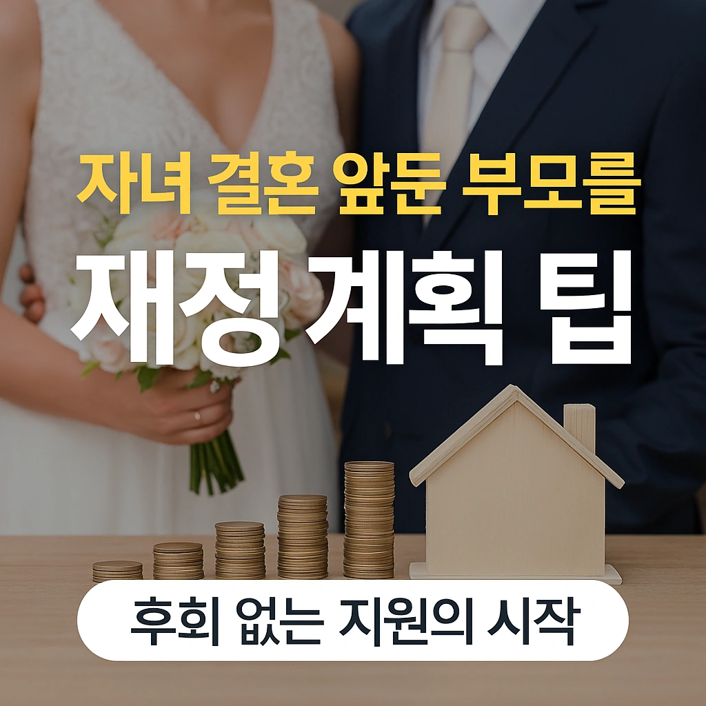 자녀 결혼 앞둔 부모를 위한 재정 계획 팁 &ndash; 후회 없는 지원의 시작