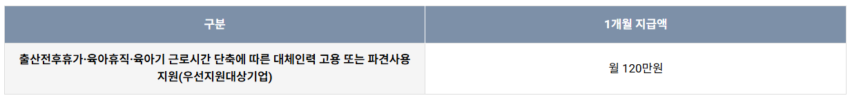 대체인력을 몇 달 썼는지 따질 때는 달로 계산하고, 남은 날은 30으로 나눠서 계산해요. 정부가 주는 돈은 실제 그 사람에게 준 월급까지만 받을 수 있어요.