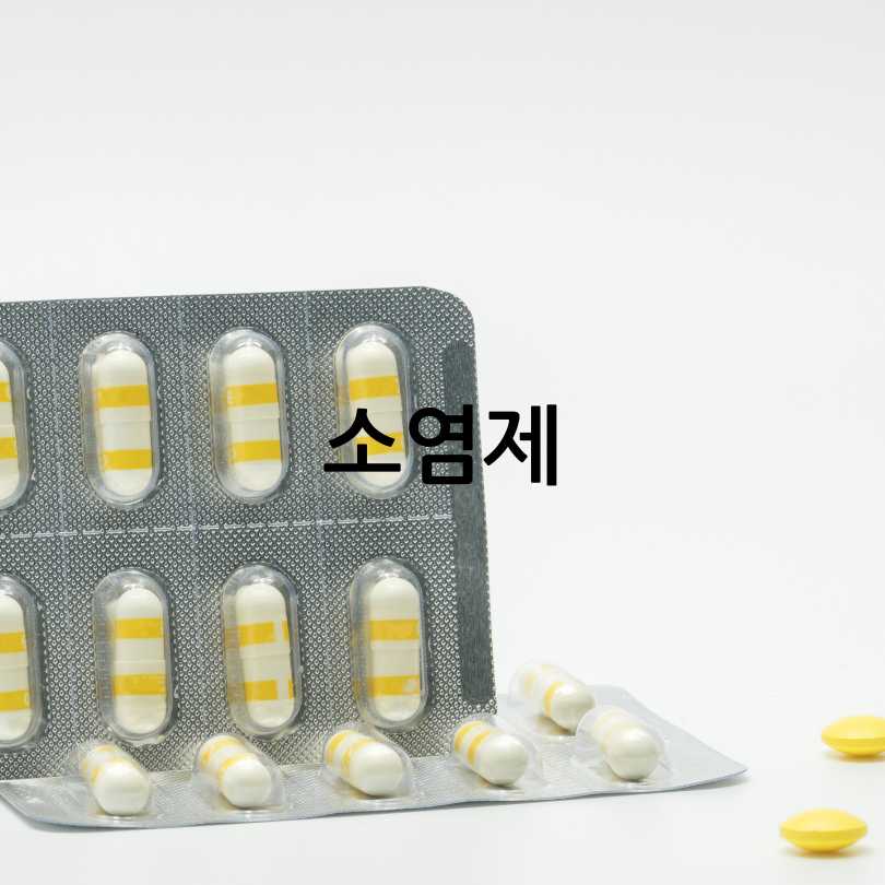 항생제와 소염제 차이