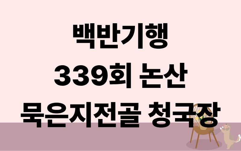 백반기행 논산 묵은지전골 청국장 손두부 윤종훈