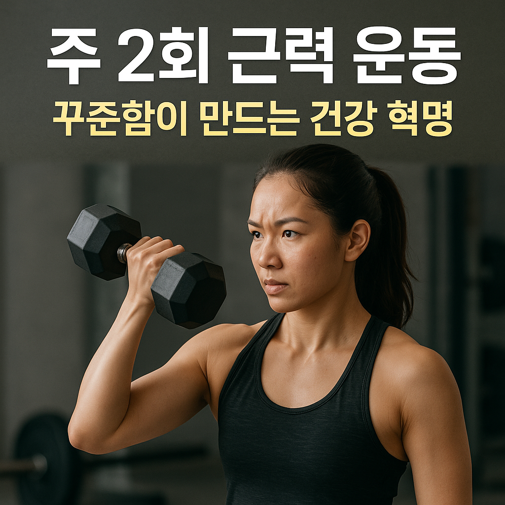 주 2회 근력 운동, 꾸준함이 만드는 건강 혁명