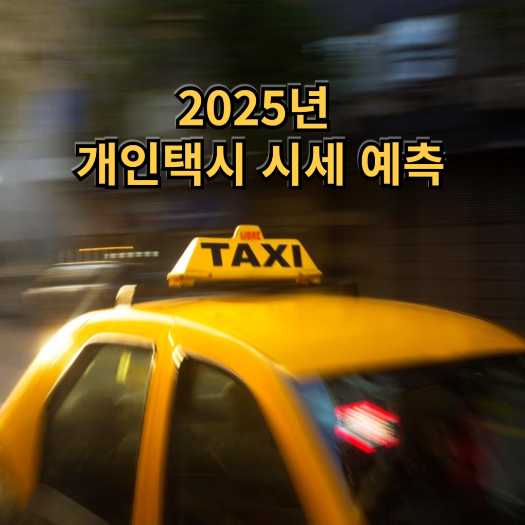 2025년 개인택시 시세 예측