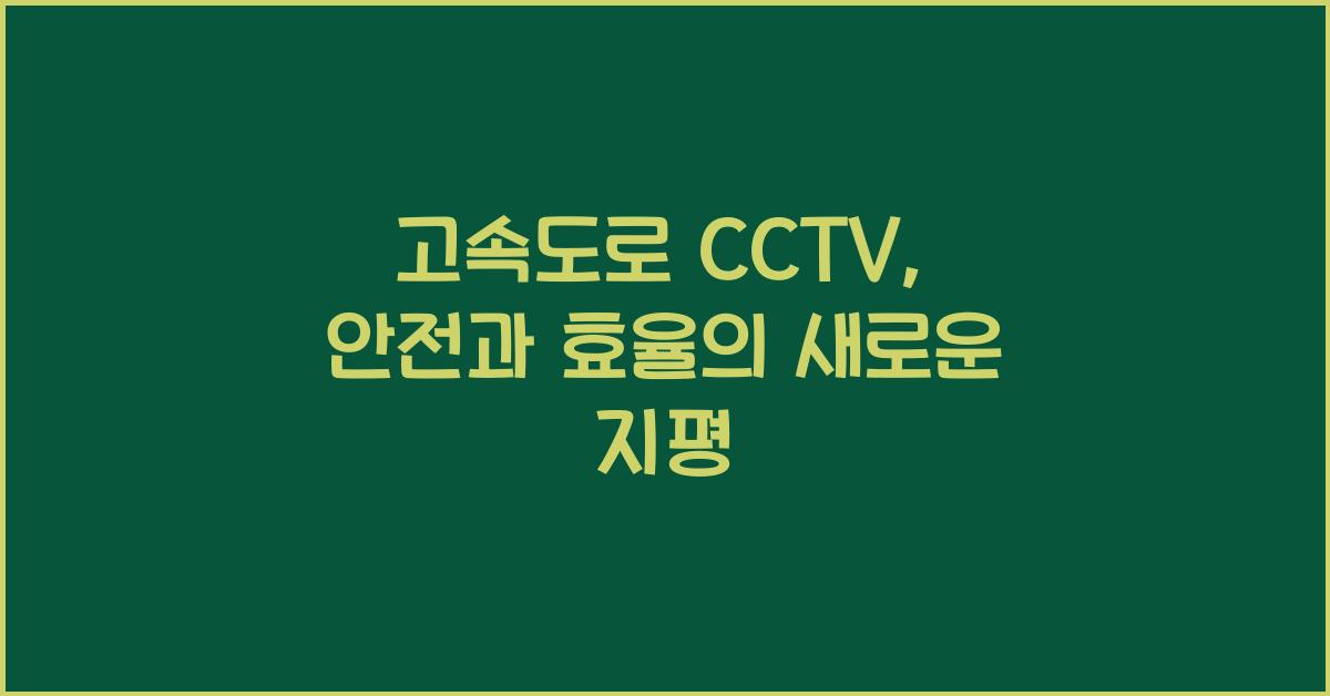 고속도로 cctv