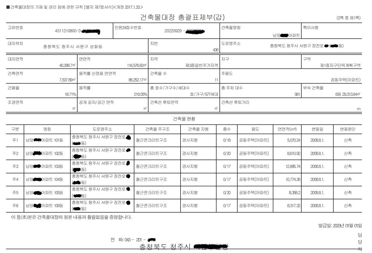 내 집 장만 필수서류 건축물대장 확인하는 방법