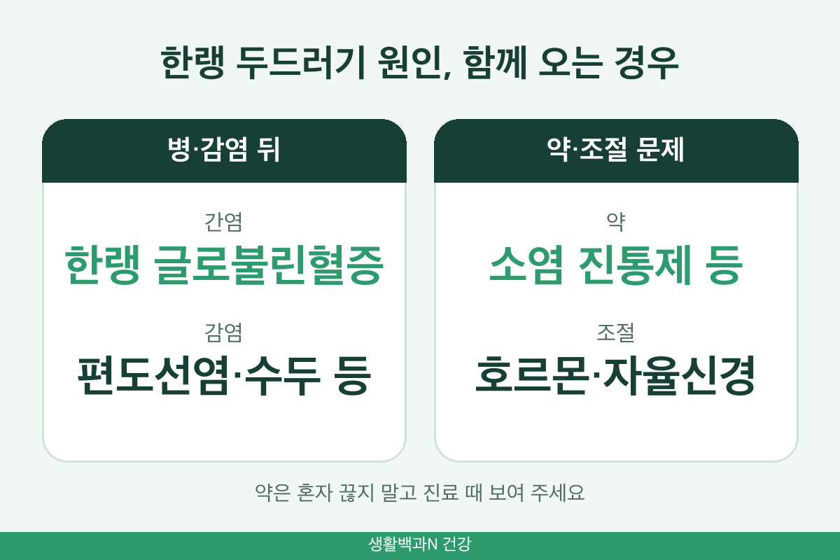 한랭 두드러기 원인 한랭 글로불린 간염 감염 소염 진통제 부작용
