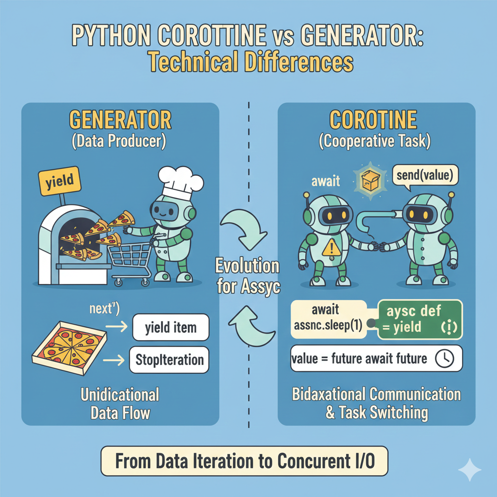 코루틴(Coroutine)과 일반 제너레이터
