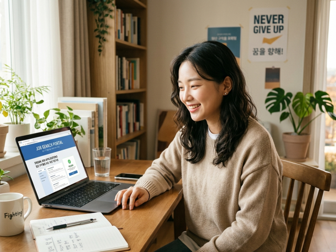 구직 활동 중인 서울 청년의 모습