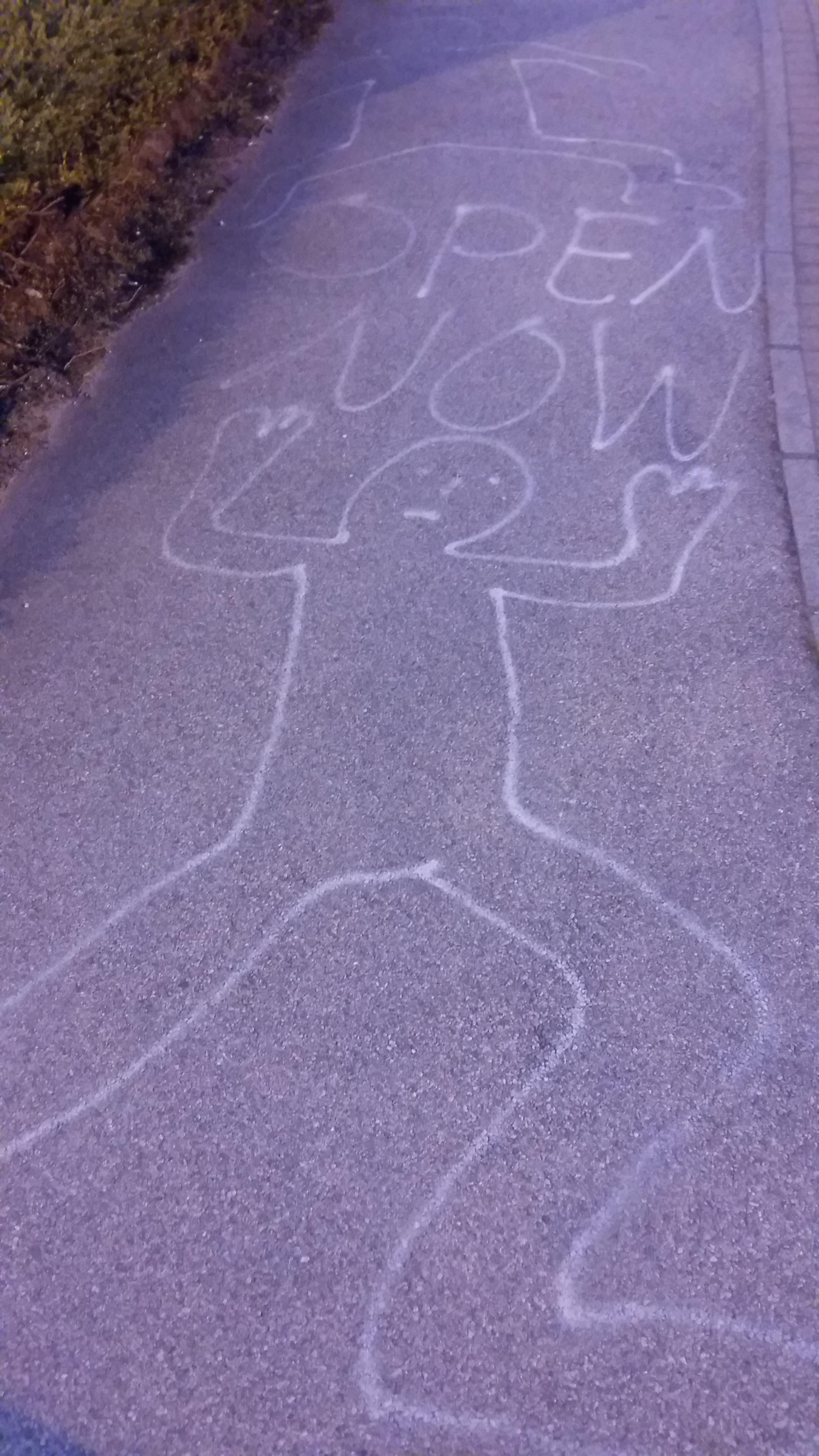 프랑스 칼레 난민이 그려 놓은 그림