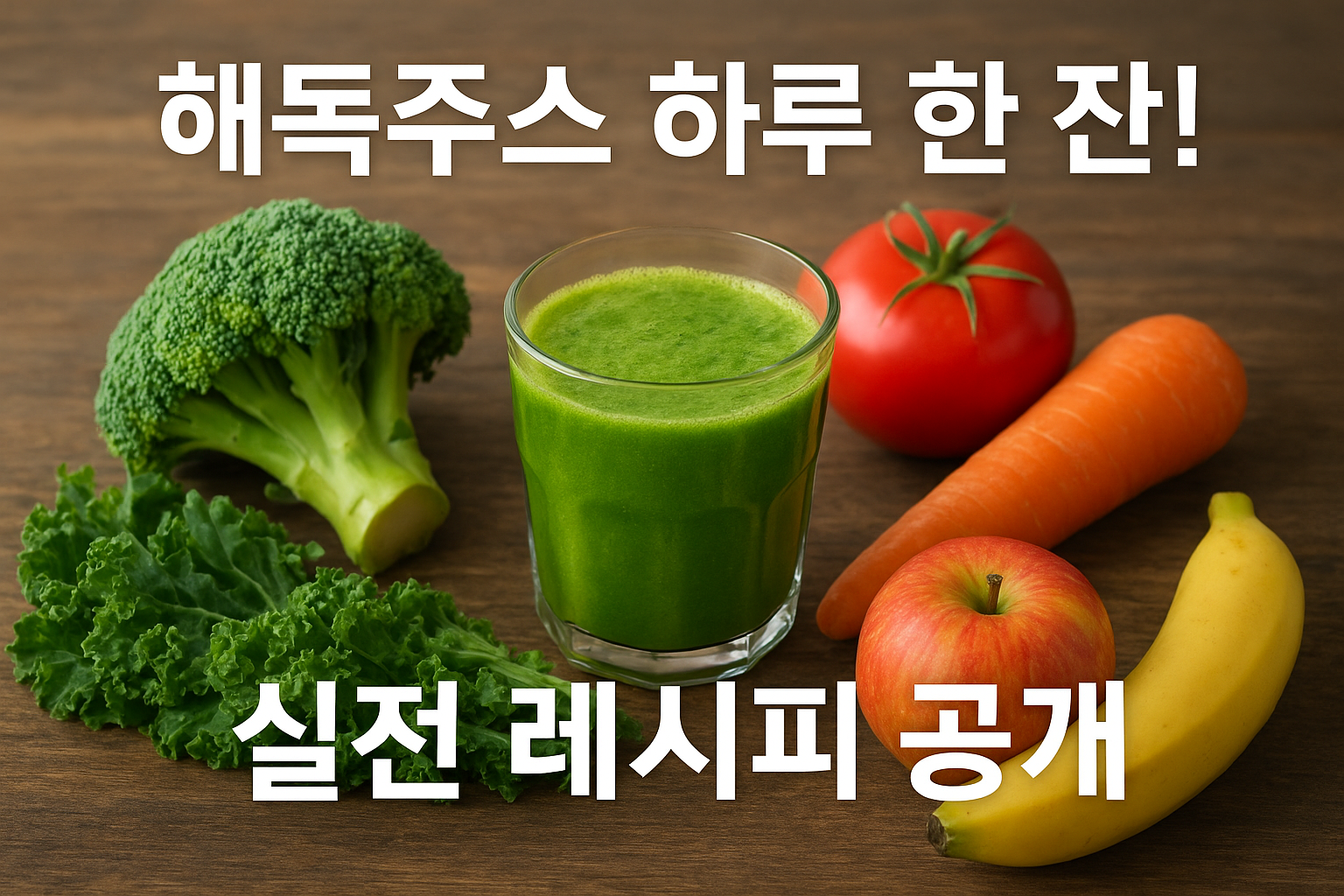 해독주스 하루 한 잔으로 바뀐 내 몸, 실전 레시피 공개