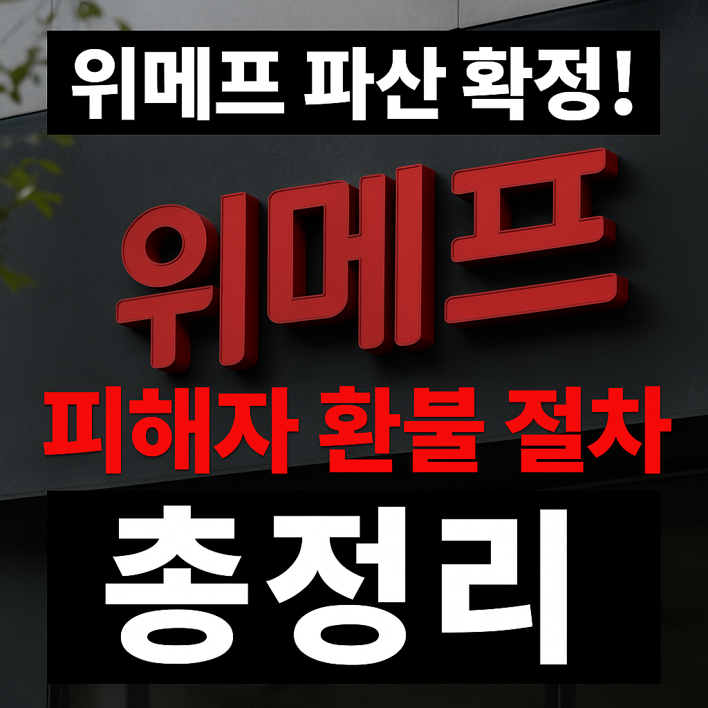 위메프 파산 확정! 피해자 환불 절차 총정리