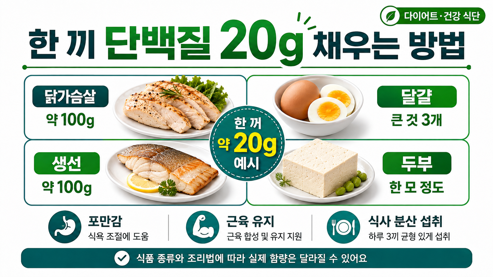 2026 단백질 하루 섭취량 계산법|내 체중에는 몇 g이 적당할까?