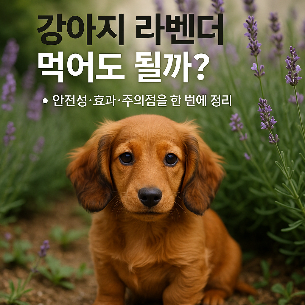 강아지 라벤더 먹어도 될까? 실사이미지