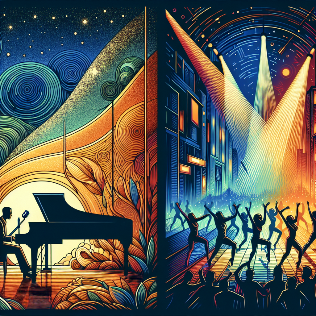 발라드 vs 댄스 음악 예시