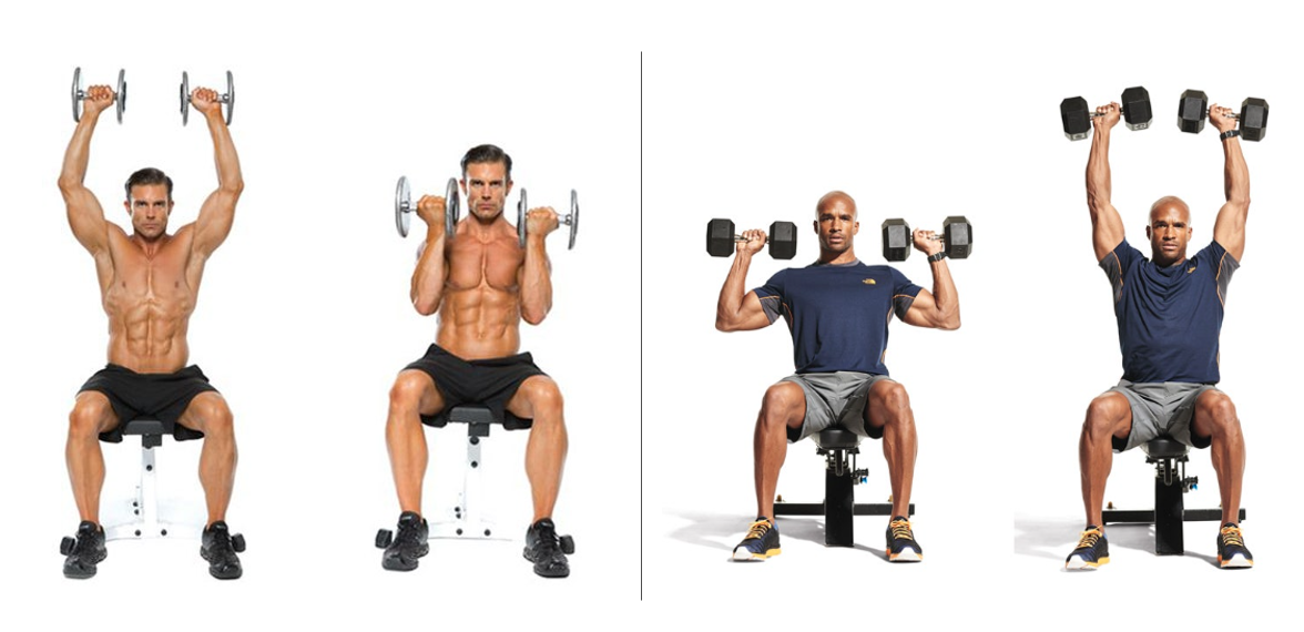 아놀드 덤벨 숄더프레스의 대체운동 제한된 숄더프레스