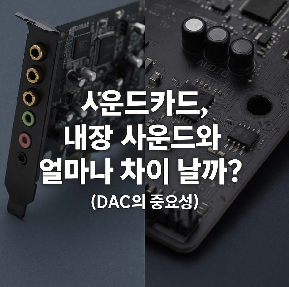 사운드카드, 내장 사운드와 얼마나 차이 날까? (DAC의 중요성)
