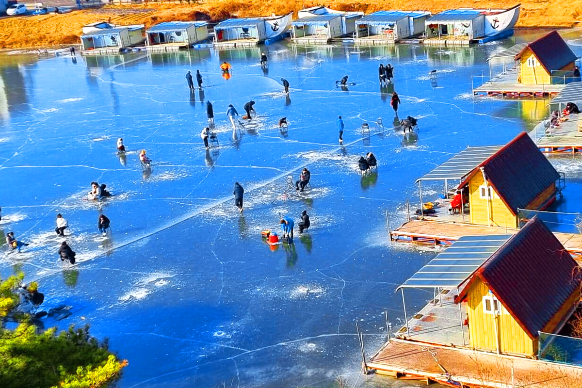 왕방마을 얼음축제