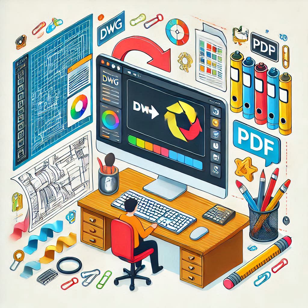 DWG PDF 파일 변환