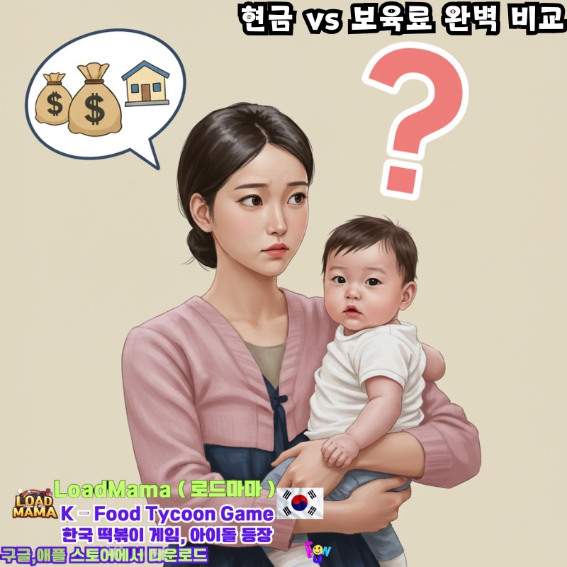 현금 vs 보육료 완벽 비교! 현금 보육료 선택 생각하는 엄마