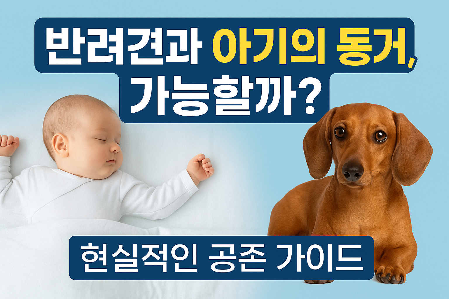 “개가 아기한테 해 끼치지 않을까?” 걱정부터 내려놓으세요!