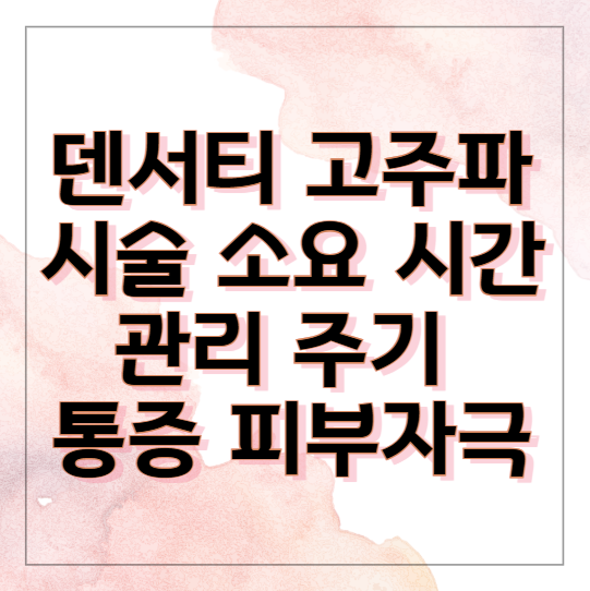 덴서티-시술-소요-시간-관리-주기-통증-화상