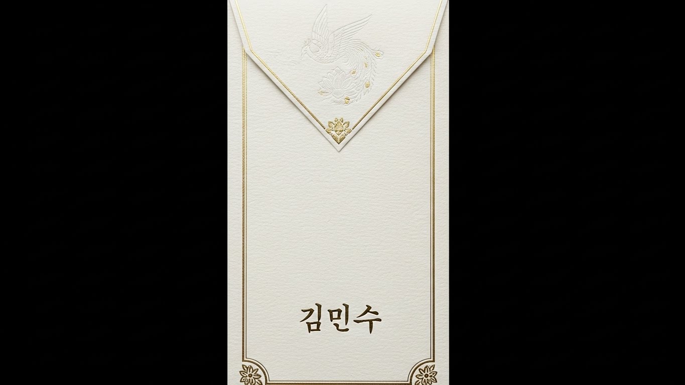 축의금 봉투 이름