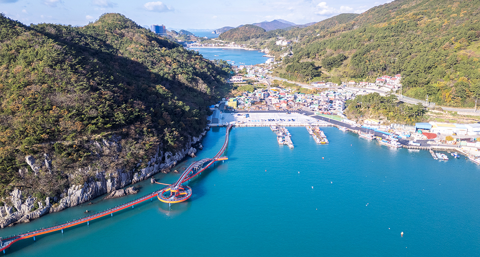 미조항 전경 사진