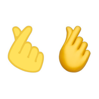 손하트 이모티콘