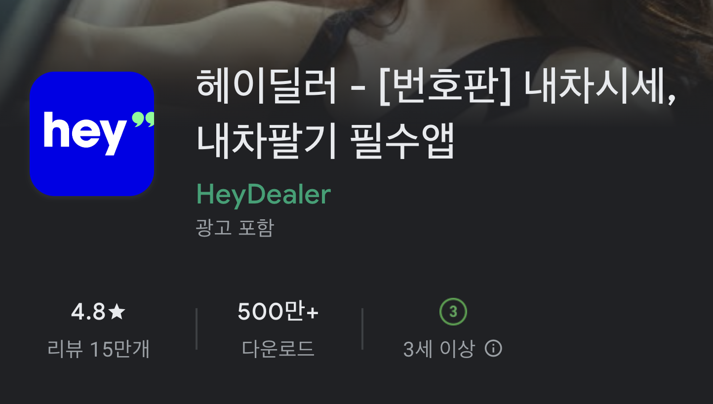 헤이딜러 어플 설치 바로가기 활용 꿀팁