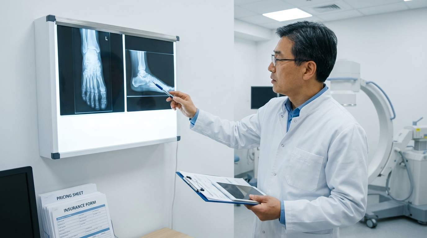 발 엑스레이 촬영 비용과 정형외과 진료 가이드