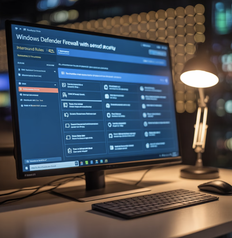 경비실 찾아가기, '고급 보안이 포함된 Windows Defender 방화벽'