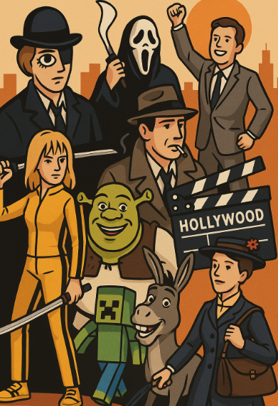 여러가지 영화 속 패러디 장면