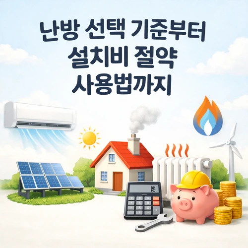 난방 선택 기준부터 설치비 절약 사용법