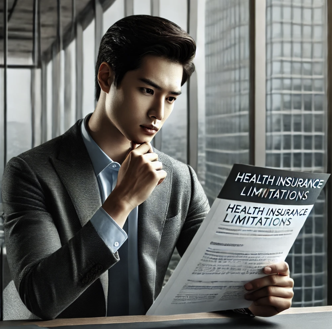 건강보험 제한 사항을 확인 중