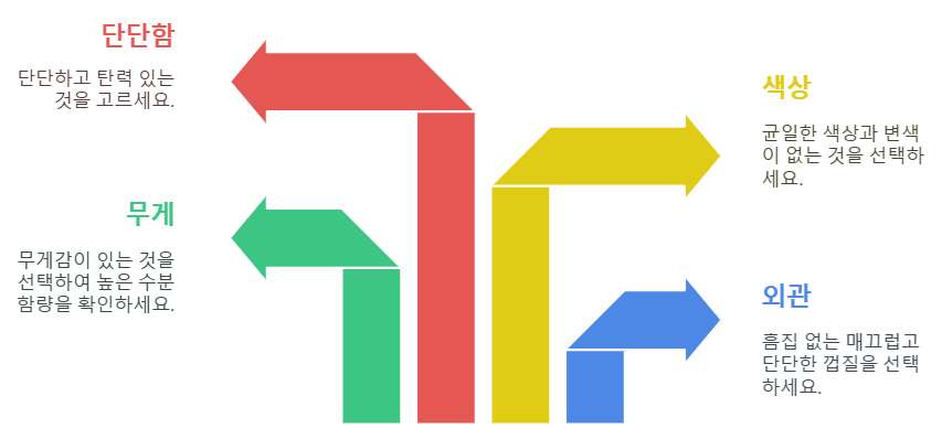 신선한 야콘 선택