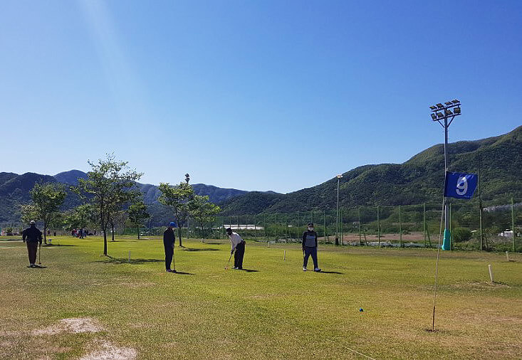 포천 파크골프장 9번홀 그린