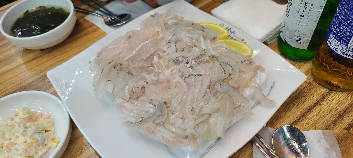 도다리회 세꼬시 탐나종합어시장 송도랜드마크점 송도맛집 메뉴판 물회 새콤달콤