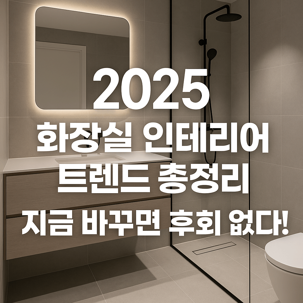 화장실 인테리어 트랜드를 알아보자