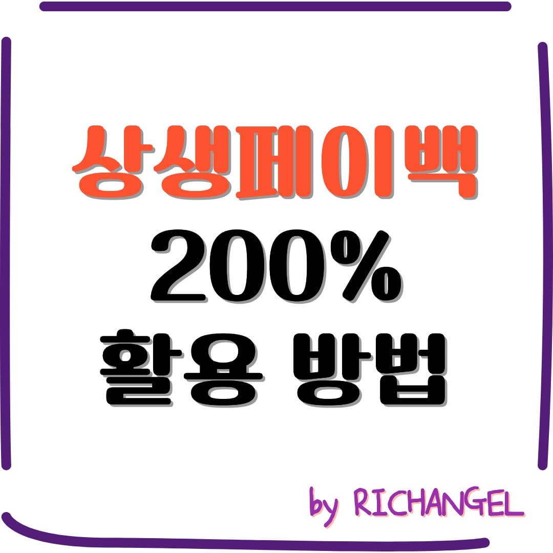 상생페이백 200% 활용 방법