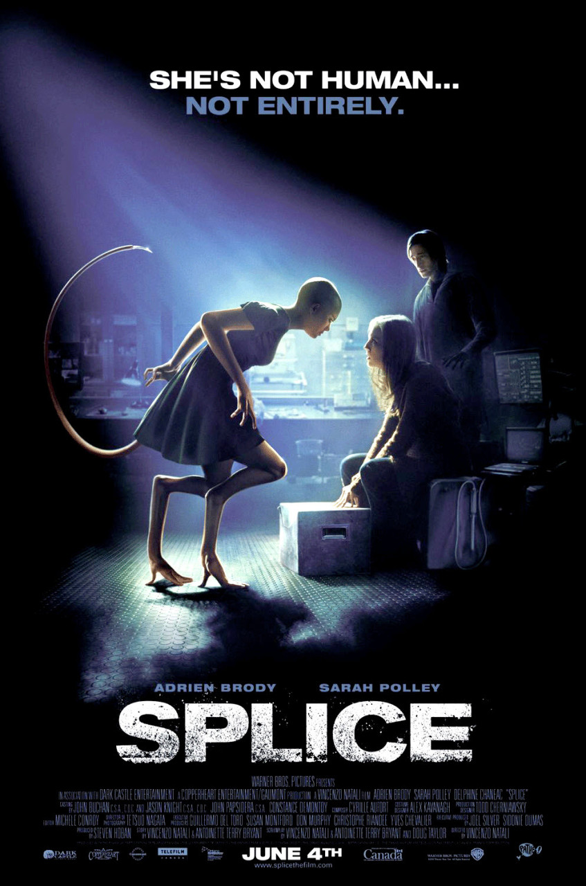 유전자 조작으로 만들어진 생명에 대해 권리와 존엄성을 부여할 수 있을 것인가를 묻는 영화 <스플라이스>