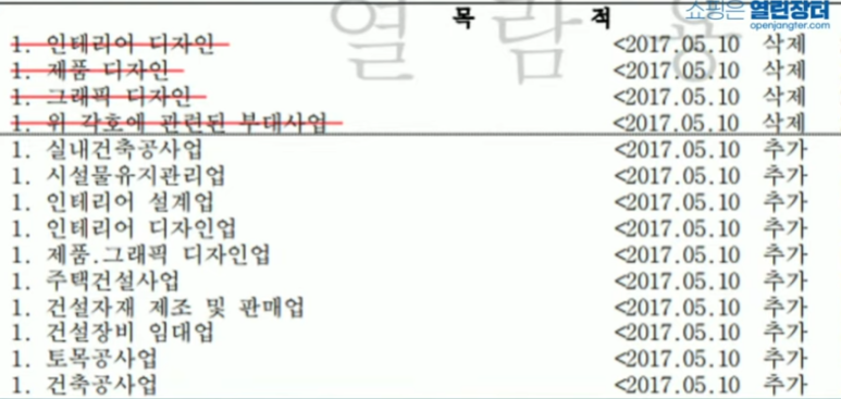 한남동 김건희의 관저 공사 업체 '21그램'