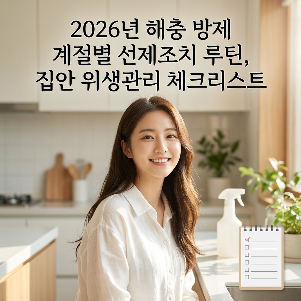 2026년 해충 방제 계절별 선제조치 루틴 ｜ 집안 위생관리 체크리스트
