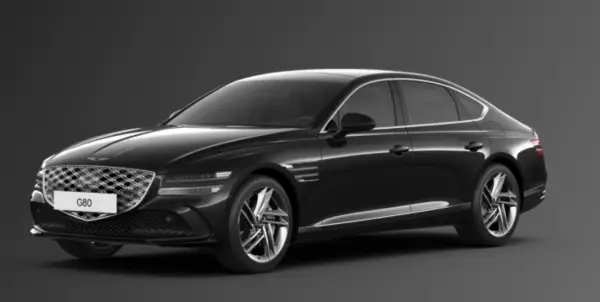 제네시스g80 비크 블랙 색상 차량